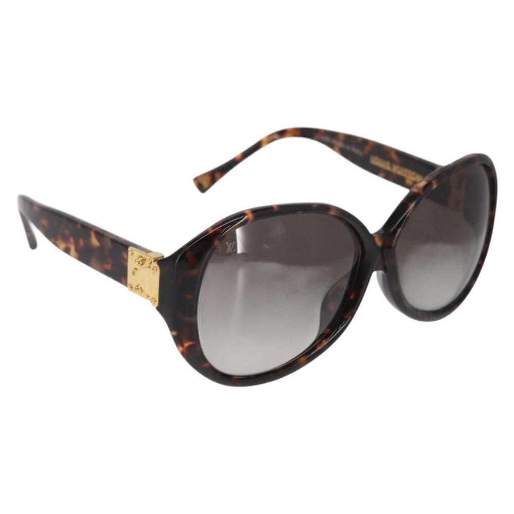 LOUIS VUITTON Supson Oversized Sunglasses plastic Brown LV Auth BA9323 - Picture 1 of 14